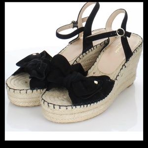 Kate Spade New York Black Suede Sandals
